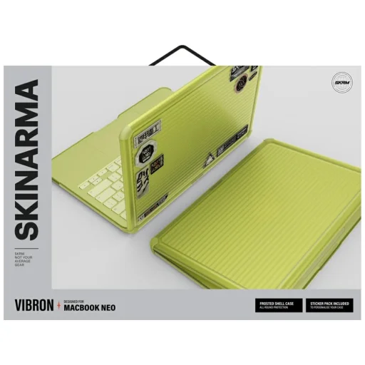 Skinarma Vibron ochranné puzdro pre MacBook Neo 13 palcov, žlté - 6