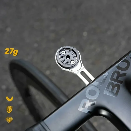 Rockbros FK-307T držiak na cyklopočítač z titánovej zliatiny – titán - 5