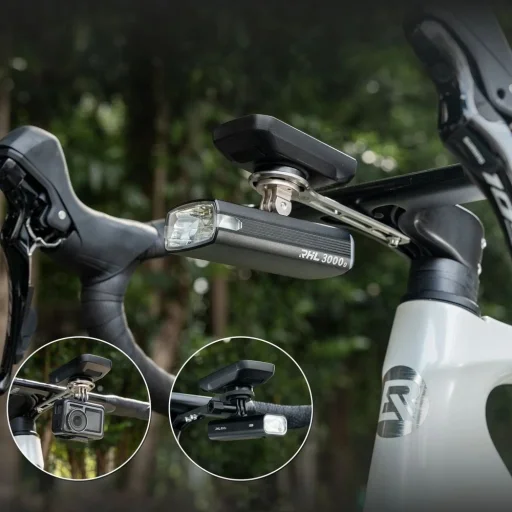 Rockbros FK-307T držiak na cyklopočítač z titánovej zliatiny – titán - 6