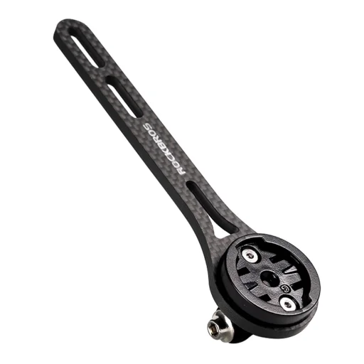 Karbónový držiak na cyklopočítač Rockbros FK-307W čierny - 1