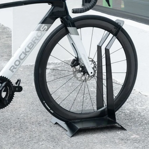 Rockbros HS-013L oceľový stojan na bicykel, čierny - 3