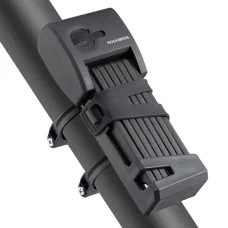 Rockbros 32210826001 skladací zámok na bicykel na odtlačok prsta čierny