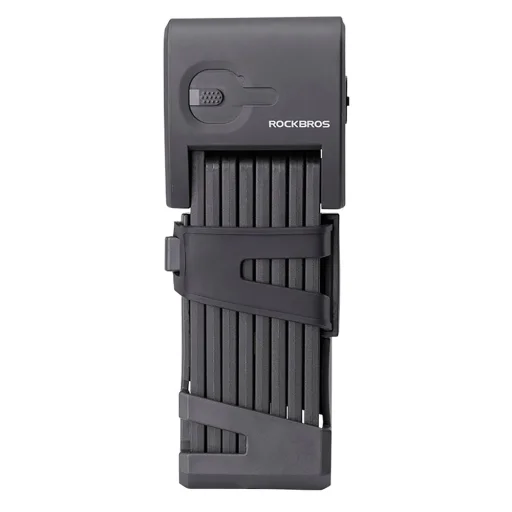 Rockbros 32210826001 skladací zámok na bicykel na odtlačok prsta čierny - 2