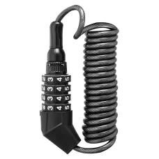 Rockbros T530 špirálový káblový zámok čierny