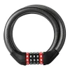 Rockbros RKS531 5-miestny kódový zámok na bicykel s oceľovým lankom, 120 cm, s LED osvetlením, čierny thumbnail