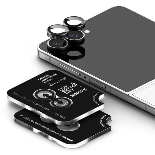 Ringke Camera Frame Protector kameraüveg Galaxy Z Flip 8 készülékhez, fekete, 2 db - 3