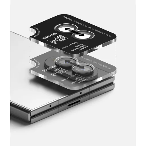 Ringke Camera Frame Protector kameravédő 2 db Samsung Galaxy Z Fold 8-hoz, fekete - 5