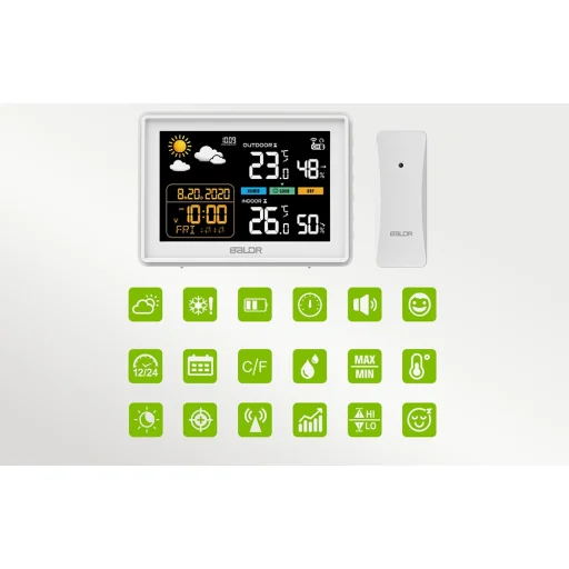 Rainpoint B0359WST2H2PR meteostanica s vonkajším snímačom - 4