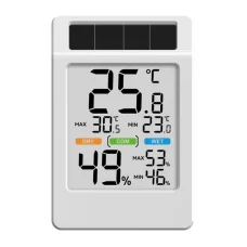 Rainpoint B0590TH-V6 napenergiás hő- és páratartalom-mérő nagy kijelzővel