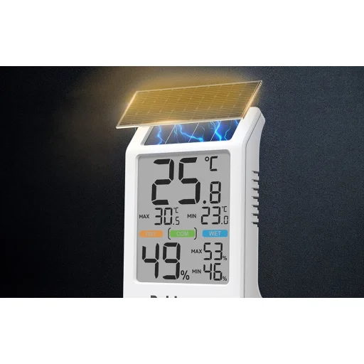 Rainpoint B0590TH-V6 solárny teplomer a vlhkomer s veľkým displejom - 8