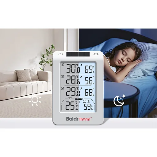 Rainpoint B0598 3-kanálový merač teploty a vlhkosti s automatickým podsvietením - 6