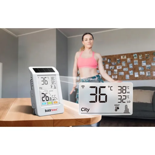 Rainpoint HCS596WB napenergiás Wi-Fi hő- és páratartalom-mérő - 5