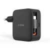 X-ONE ChargeGo GaN 65W sieťová nabíjačka s vysúvacím USB-C káblom, čierna thumbnail