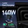 X-ONE ChargeGo GaN 65W sieťová nabíjačka s vysúvacím USB-C káblom, čierna thumbnail