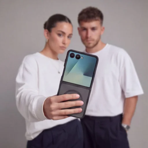 Tech-Protect Magmat MagSafe tok Samsung Galaxy Z Flip 8 készülékhez, matt fekete - 4
