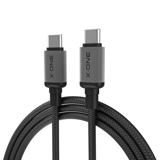 X-ONE TitanFlex USB-C – USB-C dátový kábel, 240 W, 1,2 m, čierny - 2