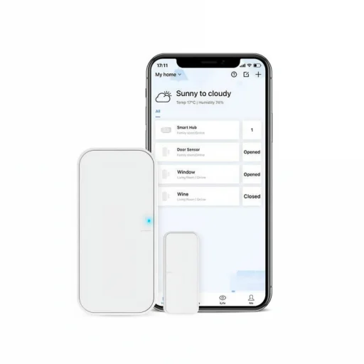 Broadlink DS4 ajtó- és ablakérzékelő Hub S3-mal, Wi-Fi, fehér - 3