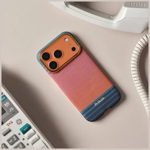 PITAKA Edge Case California Dream 04 puzdro pre iPhone 17 Pro, západ slnka - 6