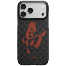 PITAKA Edge Case Ink Horse Painting pevný kryt pre iPhone 17 Pro Max, Ink Rythm