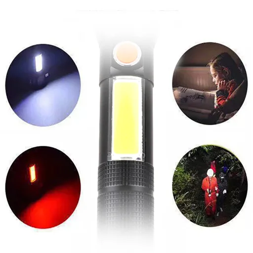Wozinsky WLR-31 5 W 500 lm CREE multifunkčné svietidlo 3 v 1 s rozbíjačom skla a rezáčom bezpečnostných pásov, čierna - 6