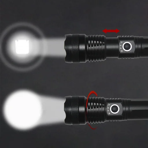 Wozinsky WLT-15W 15 W 1500 lm CREE taktické svietidlo s nastaviteľným svetelným kužeľom, čierne - 6