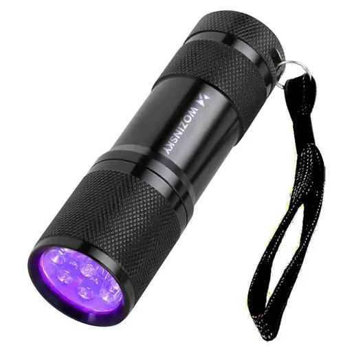 Wozinsky WLD-9L IP65 UV baterka na hľadanie stôp – čierna - 4