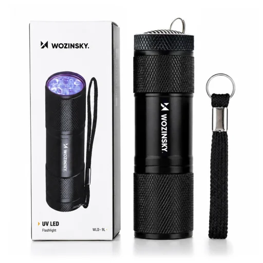 Wozinsky WLD-9L IP65 UV baterka na hľadanie stôp – čierna - 8