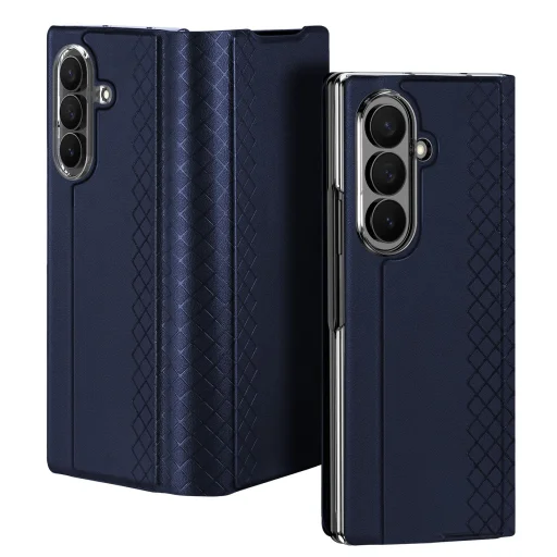 DUX DUCIS Bril mágneszáras állványos tok Samsung Z Fold 8 készülékhez, kék - 2