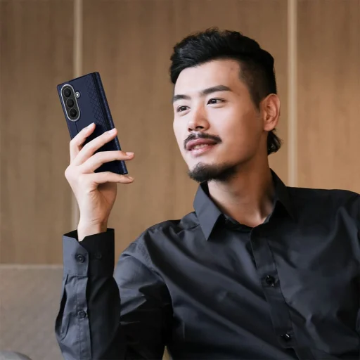  Samsung Z Fold 8 Ultra kék DUX DUCIS Bril mágneszáras állványos tok - 4