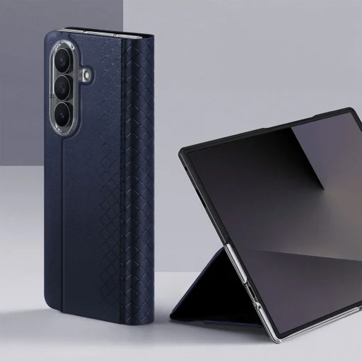  Samsung Z Fold 8 Ultra kék DUX DUCIS Bril mágneszáras állványos tok - 3