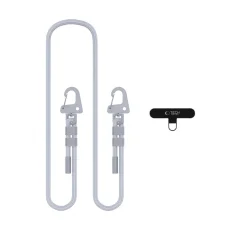 Tech-Protect C5SD Rope CrossBody šnúrkový popruh kriedovo sivá
