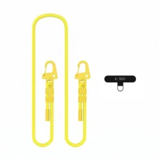 Tech-Protect C5SD Rope CrossBody šnúrkový remienok na telefón kanárikovo žltý