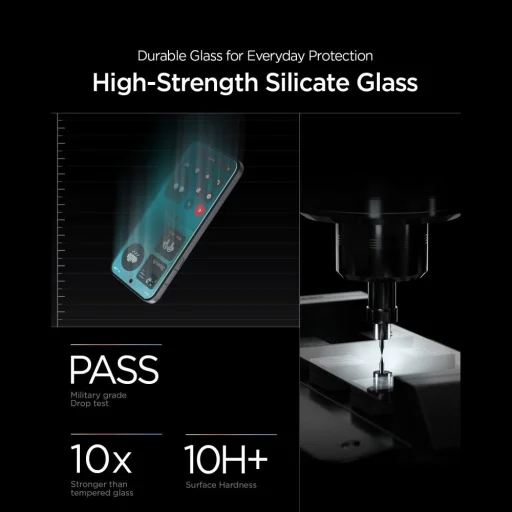 Spigen Glas.tR EZ Fit Pro AC ochranné tvrdené sklo pre Nothing Phone 4A Pro, číre, 2 ks - 7