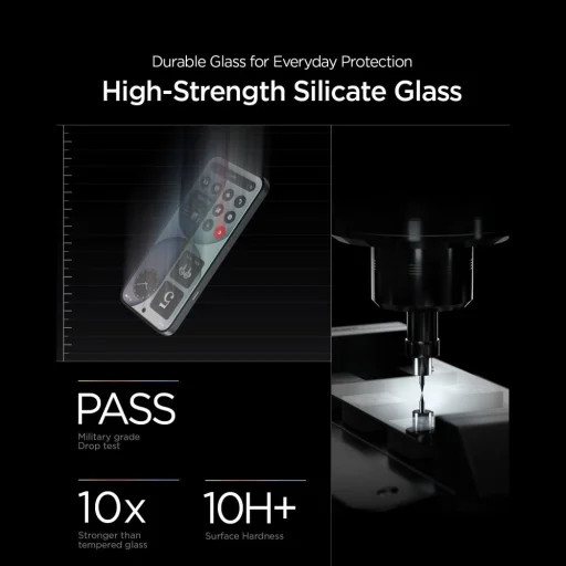 Spigen Glas.tR EZ Fit Pro AC tvrdené sklo na displej pre Nothing Phone 4A, priehľadné, 2 ks - 7