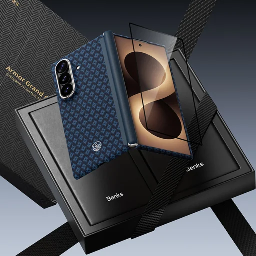  Samsung Galaxy Z Fold 8 Ultra ultrakék Benks ArmorGrid Air Grand Combo mágneses tok - 6