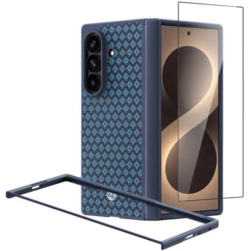 Benks ArmorGrid Pro Grand Combo magnetické puzdro pre Samsung Galaxy Z Fold 8 Ultra, modré - 1