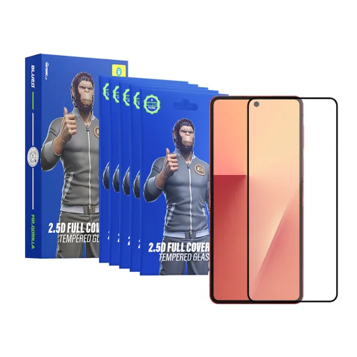 Blueo 2.5D celoplošné ochranné HD sklo s hodvábnym efektom pre Samsung Galaxy Z Flip7 / Z Flip8, čierne, 5 ks ochranných skiel - 1