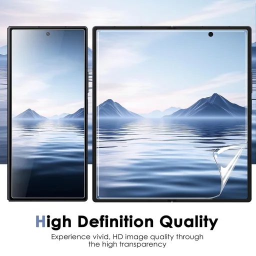 Blueo Inner Foldable HD kijelzővédő fólia Samsung Galaxy Z Fold7 / Z Fold8 Ultra készülékhez, átlátszó üvegfólia - 5