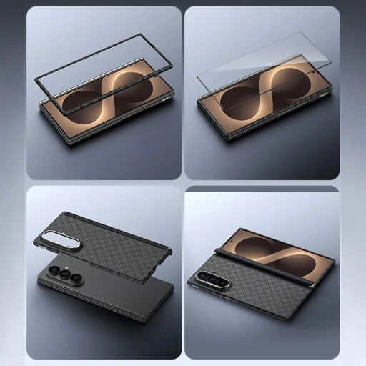 Benks Magnetic ArmorGrid Air Grand Combo puzdro pre Samsung Galaxy Z Fold 8 Ultra, čierne - 14