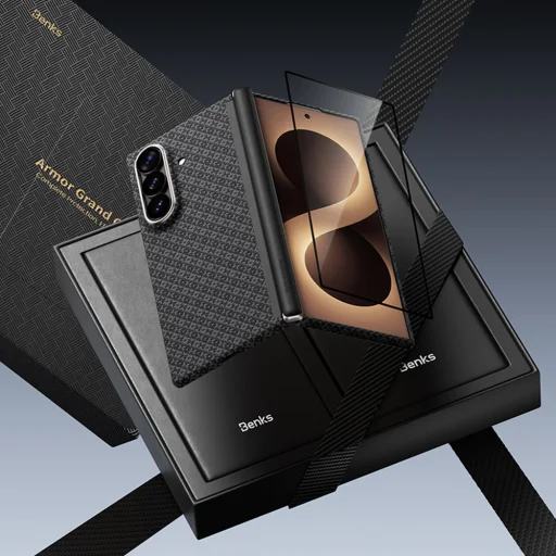 Benks Magnetic ArmorGrid Air Grand Combo puzdro pre Samsung Galaxy Z Fold 8 Ultra, čierne - 6