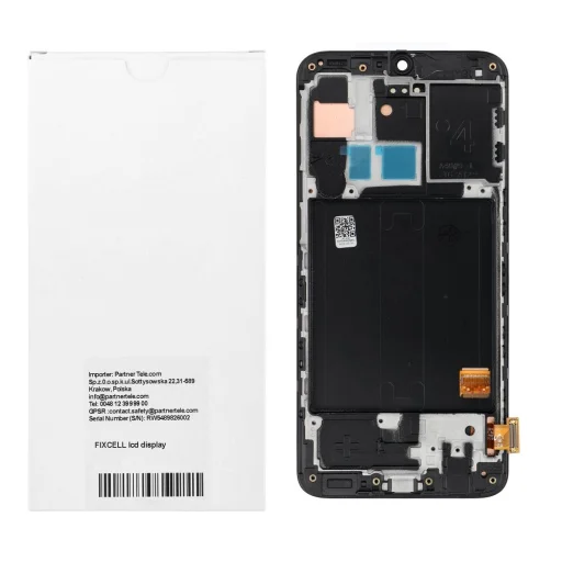 FIXCELL Samsung A40 repasovaný AMOLED displej s rámom, čierny - 4