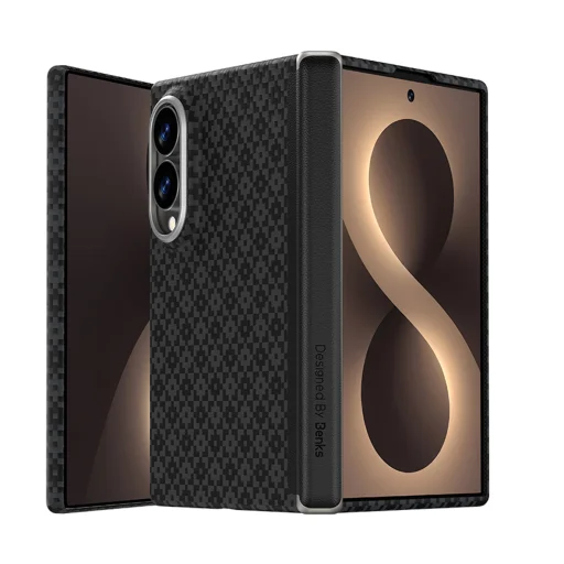 Benks Armor Grid Pro Grand Combo magnetické ochranné puzdro pre Samsung Galaxy Z Fold 8, čierne - 2