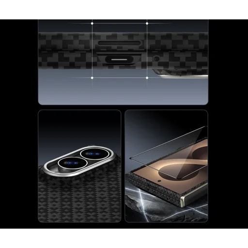 Benks Armor Grid Pro Grand Combo magnetické ochranné puzdro pre Samsung Galaxy Z Fold 8, čierne - 9