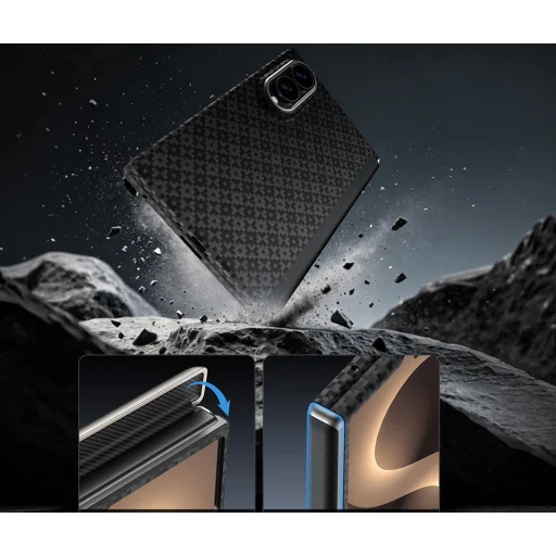 Benks Armor Grid Pro Grand Combo magnetické ochranné puzdro pre Samsung Galaxy Z Fold 8, čierne - 10