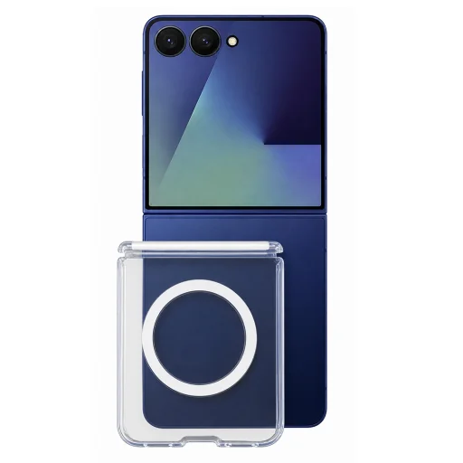  Samsung Galaxy Z Flip8 átlátszó Blueo Crystal Pro Anti-Drop MagSafe Series tok - 1