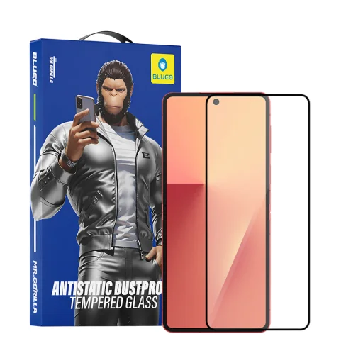 Blueo 2,5D Silk celoplošné HD tvrdené sklo pre Samsung Galaxy Z Flip7 / Z Flip8, čierne tvrdené sklo - 1