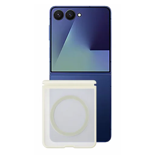 Blueo matné nárazy tlmiace MagSafe puzdro šetrné k pokožke pre Samsung Galaxy Z Flip8, svetlosivé - 1
