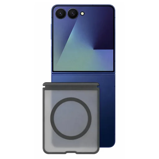 Blueo matné puzdro s MagSafe odolné voči pádu šetrné k pokožke pre Samsung Galaxy Z Flip8, čierne - 1