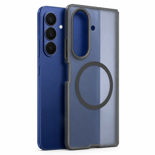 Blueo bőrbarát matt ütésálló MagSafe tok Samsung Galaxy Z Fold8 Ultra készülékhez, fekete - 1