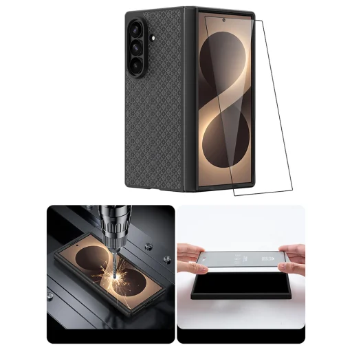 Benks ArmorGrid Pro Grand Combo magnetické puzdro pre Samsung Galaxy Z Fold 8 Ultra, čierne - 9
